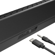 Kahveci Elektronik Store MD-SBT32 Siyah 16W Rgb, Aux, Bluetooth Soundbar Hoparlörü