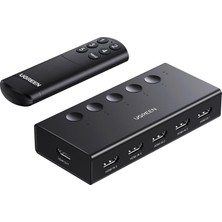 Kahveci Elektronik Store HDMI Anahtarı 5'i 1 Arada Çıkış 4K@60Hz, Uzaktan Kumandalı HDMI Bölücü 5 Bağlantı Noktalı Switcher Seçici Kutu Desteği 3D Cec Hdr Hdcp2.2 Ps5/4/3 Xbox Nintendo Switch ile Uyumlu Roku Tv Fire