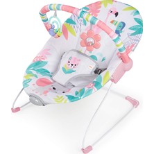 Neva Home Flamingo Vibes 3 Noktalı Emniyet Kemeri Titreşimli Salyangoz ve Oyuncak Barı 0-6 Ay