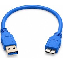 Kahveci Elektronik Store Primex PX-4120 USB 3.0 30 cm Taşınabilir Harddisk Kablosu, Usb-A To Micro-B Harici Disk Data ve Güç Kablosu, Wd Seagate Toshiba Samsung Adata Intenso Uyumlu Kısa USB 3.0 HDD SSD Bağlantı Kablosu