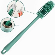 Neva Home Ivory 33 cm Silikon Biberon ve Şişe Temizleme Fırçası – Uzun Saplı 360° Temizlik, Esnek ve Dayanıklı Silikon – Biberon, Termos, Bardak ve Şişe Için – Asorti Renk