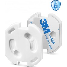 Neva Home Lovex® Elektrik Priz Kilidi Otomatik Kapanır Bebek Priz Koruyucu Kapak Çocuk & Bebek Güvenlik Ürünleri Elektrik Prizi Koruma Kilit Kapakları (4 Adet)