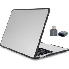 Neva Home MacBook Air 13.3 Kılıf A1932 A2179 A2337 M1 Uyumlu Hibrit Koruma Mat Şeffaf Sert Pc Arka Kapak Tpu Kenar Darbe Emici Hava Kanallı Laptop Kılıfı Şeffaf