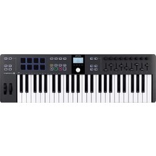 Neva Home Keylab Essential 49 Mk3 | Müzik Prodüksiyonu Için Mıdı Kontrolcü, Kapsamlı Yazılım Paketi, 49-Tuş, 9 Encoder, 9 Fader, 1 Modülasyon Tekerleği, 1 Pitch Bend Tekerleği, 8 Pad – Siyah