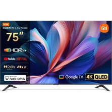 Neva Home Tv A Pro 75 2026 75 Inç 189 cm 4K UHD QLED Google Tv Dolby Vision Hdr Smart Tv Siyah