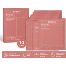 Biodance 10 Adet Bio Collagen Real Deep Mask 34 G – Kolajen Hidrojel Yüz Maskesi, Yoğun Nemlendirme, Gözenek ve Sıkılaştırıcı Bakım