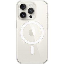 Schitec Apple iPhone 15 Pro Magsafe Özellikli Şeffaf Kılıf