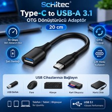 Schitec Type-C To Usba 3.1 Otg Dönüştürücü Adaptör