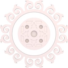 Motifpiyer Hazır Spotlu Tavan Paneli Matris-Radius Modern LED Uyumlu Tavan Göbeği/Viktorya-Dış-Çitali