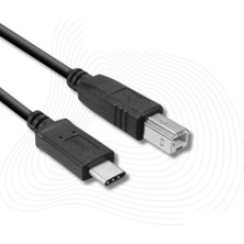 Kahveci Elektronik Store 4969 Tpe C To USB Printer Yazıcı Tarayıcı Ara Bağlantı Kablosu 1.5metre (LN-4969 Type C To Usb)