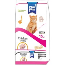 Pawpaw Yavru Kedi - Tavuklu Kuru Mama 15 kg