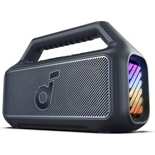 Kahveci Elektronik Store Anker Boom 2 Bluetooth 5.3 Hoparlör, 80W, Bassup 2.0, 24 Saat Pil Ömrü, Ipx7 Su Geçirmez, LED Işık, Usb-C, Siyah - A3138