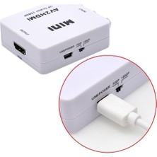 Kahveci Elektronik Store 5345 Rca Av To Hdmı Çevirici Dönüştürücü Adaptör Rca ve Scart Portlu Cihazları Artık Rahatlıkla Hdmı Portu Olan Cihazlara Bağlayabilirsiniz.