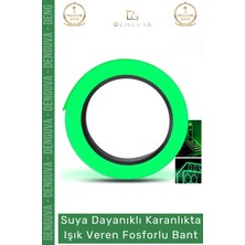 Denguva Özel Üretim Suya Dayanıklı Karanlıkta Işık Veren Merdiven Ev Bahçe 4 Metre Fosforlu Yeşil Şerit Bant