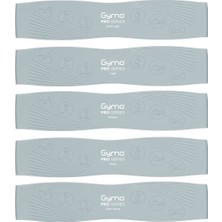 Gymo Pro Series Çantalı Direnç Bandı Fitness Pilates Esnetme Lastiği 5'li Set Silikon Nane Yeşili