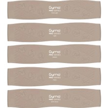 Gymo Pro Series Çantalı Direnç Bandı Fitness Pilates Esnetme Lastiği 5'li Set Silikon Toprak