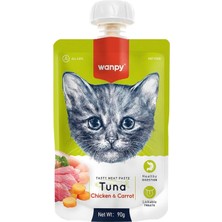 Wanpy Taze Ton Balıklıtavuklu Kedi Et Ezmesi 90 gr Tekli