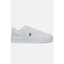 U.s. Polo Assn. Lee 3fx Beyaz Erkek Sneakers Suni Deri Malzemeden Düz Tabanlı Şık Tasarım