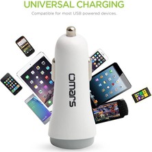 Store Omars 4.8A Çift USB Çıkışlı Araç Şarj Cihazı