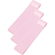 Gymo Hip Band Squat Egzersiz Kalça Direnç Bandı 76X8CM Pembe 3'lü Set