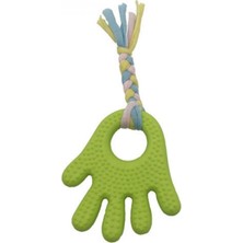 Pileli Store Handrope El Şekilli Plastik El Uzantılı Oyun Halatı 2 Kişilik Köpek Oyuncağı Interaktif