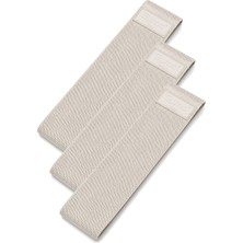 Gymo Hip Band Squat Egzersiz Kalça Direnç Bandı 76X8CM Bej 3'lü Set