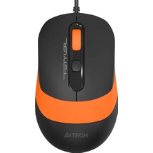 A4Tech A4 Tech FM10 Optik 1600 Dpı,4 Buton, Çözünürlük Ayarlamalı Siyah/turuncu Mouse