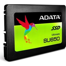 Adata 480GB SU650 ASU650SS-480GT-R 520-450MB/S Sata-3 SSD Disk