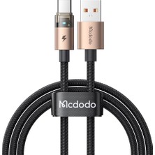 Kahveci Elektronik Store CA-6891 Usb-A To Type-C 1,2 M Kablo Şarj Işıklı