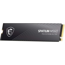 MSI Msı 2tb Spatıum M560 10300- 8700 Mb/s M2 Nvme Gen5 Disk
