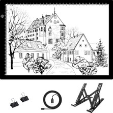 Store A4 Ultra-Thin Portable LED Light Box Tracer USB Power Cable Dimmable Brightness LED Artcraft Tracing