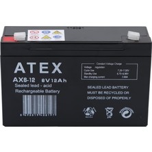 Store Ax6-12 6V Volt - 12AH Amper Bakımsız Kuru Akü