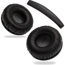 Store Jbl Için Tune 250 450BT 460BT 500 500BT 510BT 520BT 560BT 600BT 600BTNC 660NC Modelleri Ile Uyumlu Yumuşak ve Rahat Kulaklık Pedi ve Kafa Yastığı (Siyah, Kulaklık Pedi + Kafa Yastığı)