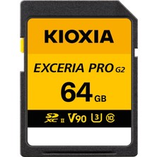 Store Excerıa Pro G2 64GB Sdxc Hafıza Kartı – Uhs-Iı U3 V90 C10, 310MB/S Okuma, 295MB/S Yazma, 8k / 4K