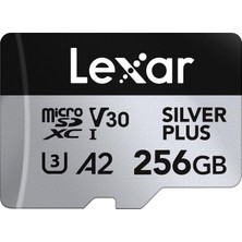 Store Silver Plus Micro Sd Kart 256 Gb, 205 Mb/s'ye Kadar Okuma Hızı, 150 Mb/s Yazma Hızı, Sd Adaptörlü Hafıza Kartı Micro Sd, Uhs-I, A2, U3, V30, Sınıf 10, 4K UHD Microsdxc