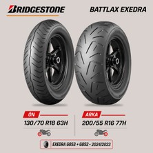 Bridgestone Battlax Exedra G853 130/70 R18 63H - G852 200/55 R16 77H Goldwing Ön Arka Motosiklet Lastik Takımı (2024/2023)
