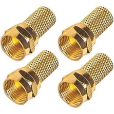 Store 5 Adet F Konnektör Gold Uydu Anten Kablosu Ucu Jakı