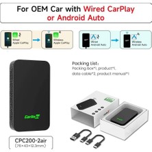 Store 5.0 Carplay ve Android Auto Carplay ve Android Auto'lu Otomobiller Için Kablosuz Adaptör (Üretim Yılı: 2017-2023), Sesli Asistan, Navigasyon, Müzik