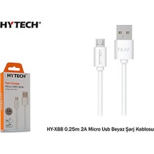 Store HY-X88 0.25M 2A Micro USB Şarj Kablosu, Beyaz