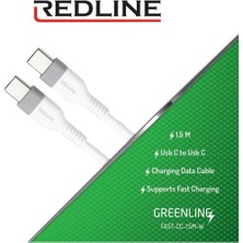 Kahveci Elektronik Store Type-C - Type-C 60W Hızlı Şarj ve Veri Kablosu, 1,5 Metre