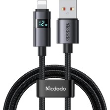 Store CA-6490 Usb-A - Yatay LED Ekranli Aydinlatma Kablosu Siyah