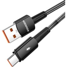 Store Premıum Örgü Kopmaz Kablo 1mt Pd3.1 120W USB To Type-C Şarj Kablosu Data Kablosu 6A 120W Hız