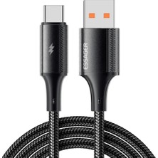 Kahveci Elektronik Store 1 Metre 6A 120W Mega Hızlı USB To Type C Şarj Data Kablosu, Akım,ısı Korumalı, Güçlü Kablo
