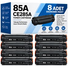 Bionet Teknik Hp P1102 Muadil Toner 8'li Set – 85A CE285A Uyumlu Siyah Toner