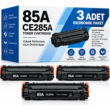 Bionet Teknik Hp M1214NFH Muadil Toner 3'li Set – 85A CE285A Uyumlu Siyah Toner