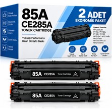 Bionet Teknik Hp M1216NFH Muadil Toner 2'li Set – 85A CE285A Uyumlu Siyah Toner