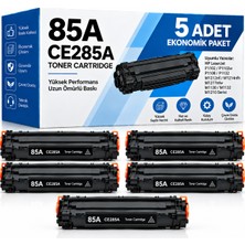 Bionet Teknik Hp M1139 Muadil Toner 5'li Set – 85A CE285A Uyumlu Siyah Toner