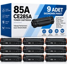 Bionet Teknik Hp M1212NF Muadil Toner 9'li Set – 85A CE285A Uyumlu Siyah Toner