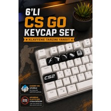 Makerpax Cs2 Temalı Oyuncu Keycaps 6'lı Set - Cherry Mx Uyumlu Mekanik Klavye Tuş Takımı