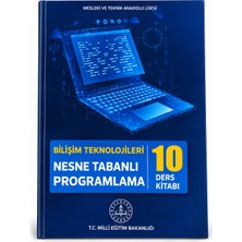Meb 10. Sınıf Nesne Tabanlı Programlama Ders Kitabı – Bilişim Teknolojileri Alanı Mesleki ve Teknik Anadolu Lisesi